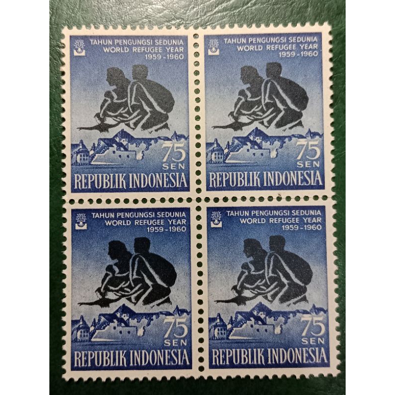 

Prangko Indonesia 75 Sen Blok 4 Tahun 1960 UN USED