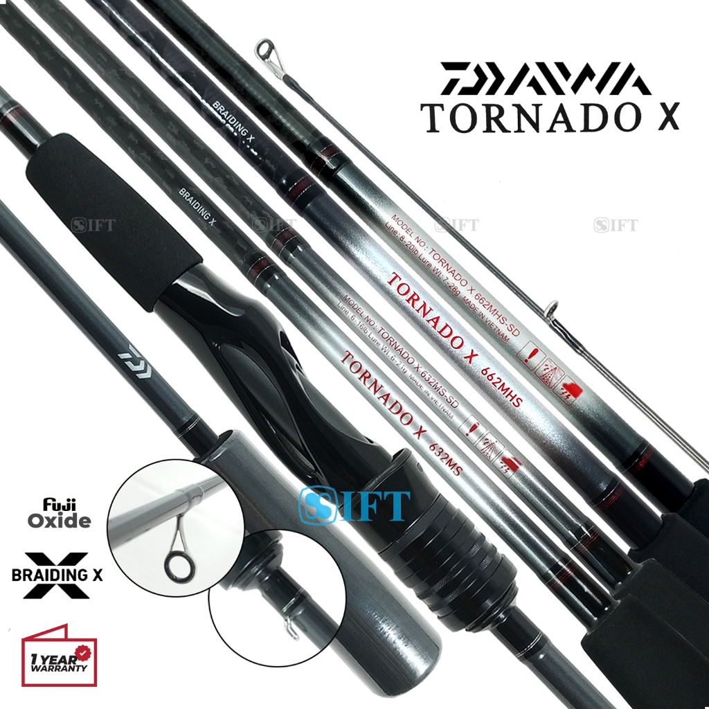 Joran DAIWA TORNADO X [2023] | Casting | Spinning | Kolam Sungai Danau Laut | Resmi