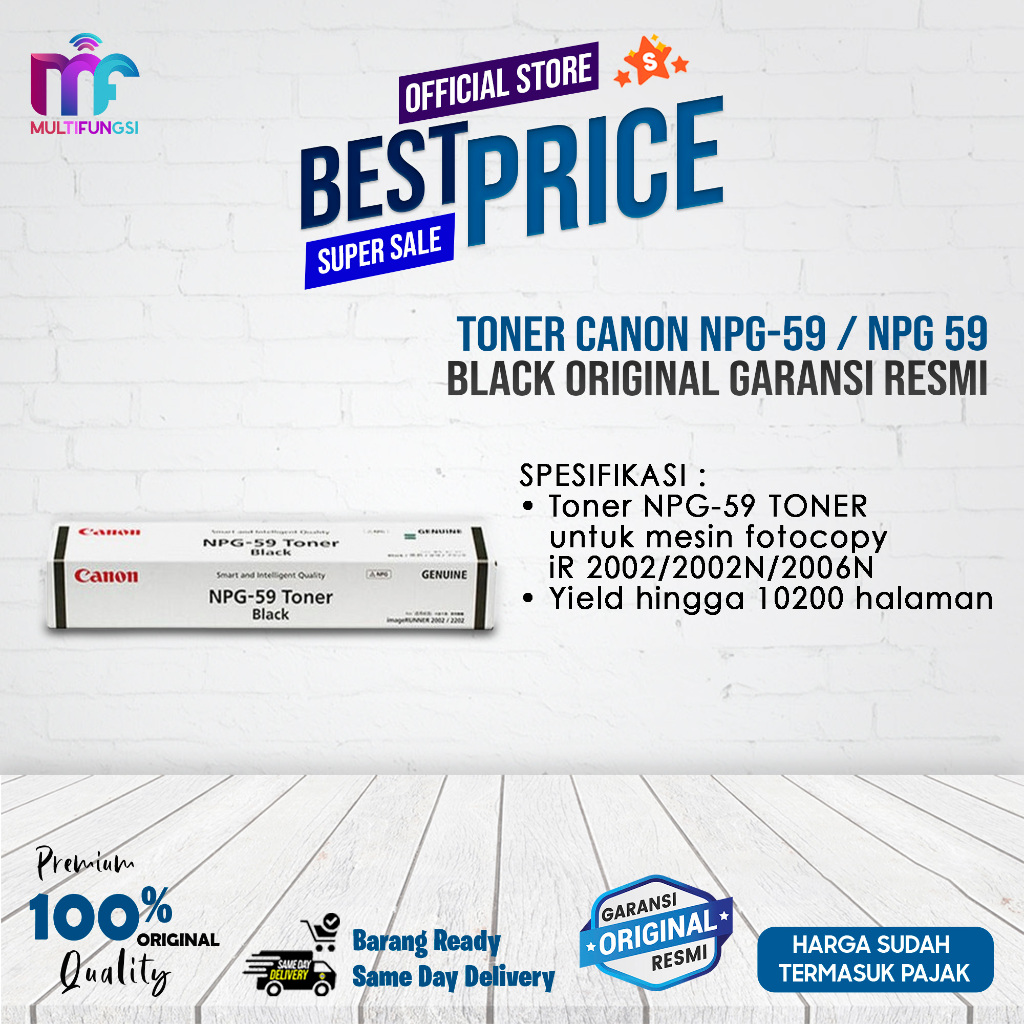 Toner Canon NPG-59 / NPG 59 Black Original Garansi Resmi