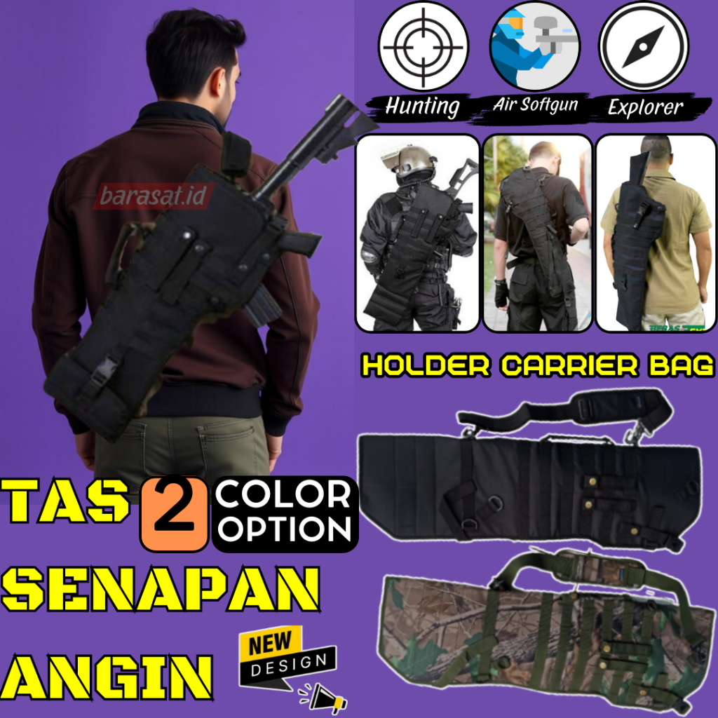 Tas PCP Ghost Warrior Multipump Kantong Sarung Sanapan Angin Airsotgan Untuk Semua Jenis dan Merk