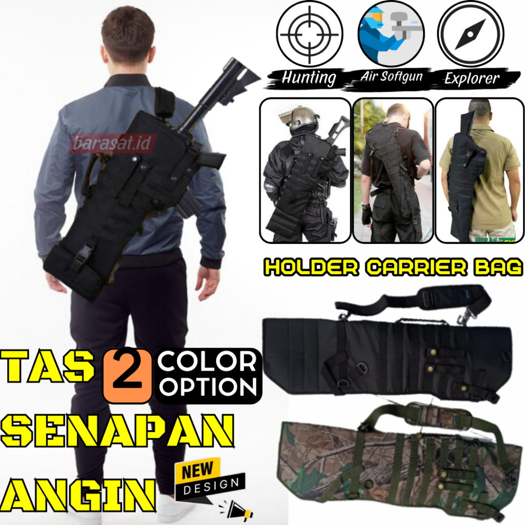 Tas PCP Ghost Warrior Camo Sarung Kantong Sanapan Angin Airsotgan Untuk Semua Jenis dan Merk