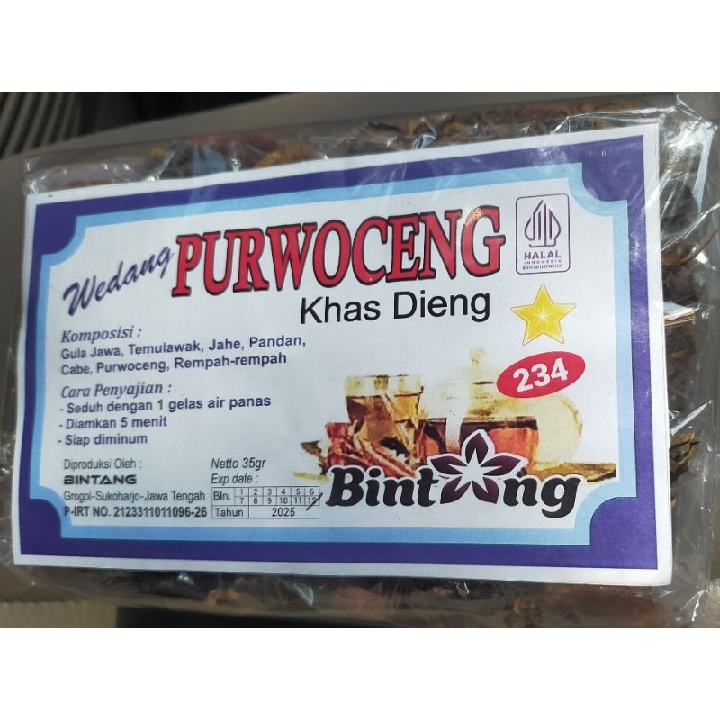 

Wedang Purwoceng tradisional komplit gula jawa