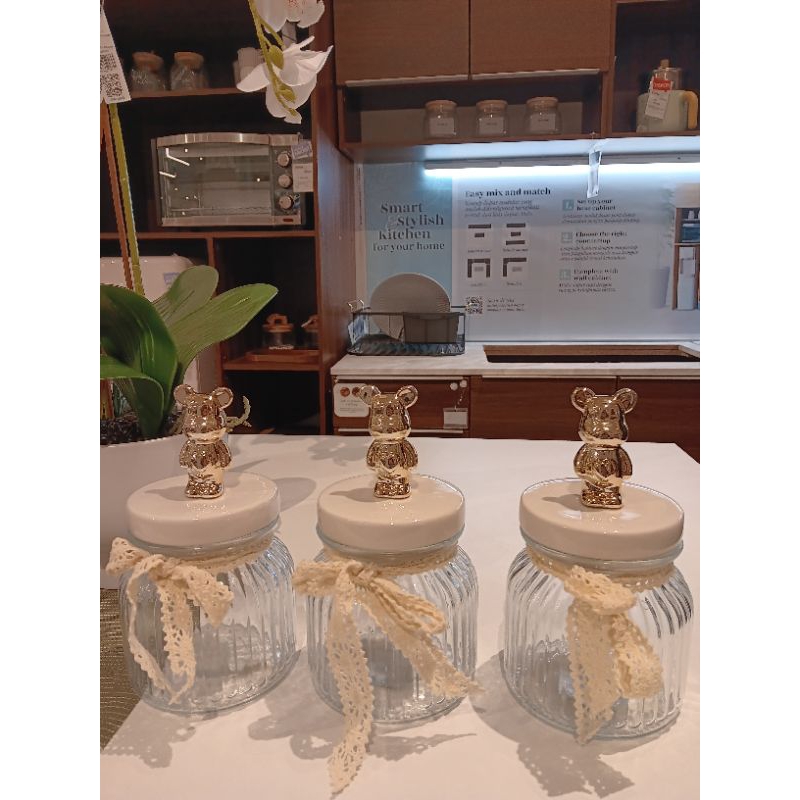 informa toples gold bear aestetic free packing kayu