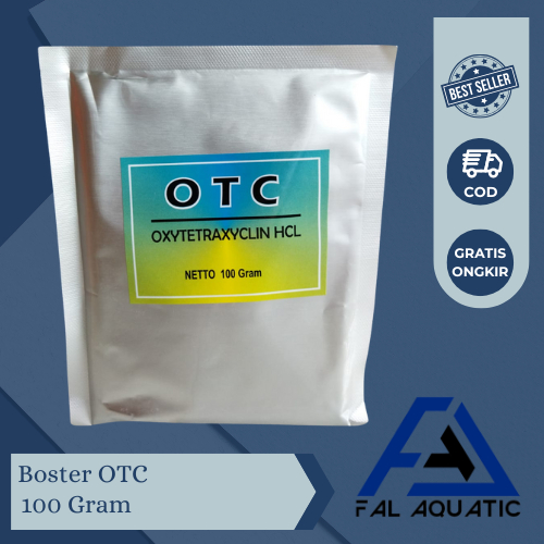 OTC 100 gram / OTC BOSTER Oxytetracyclin HCL Antibiotik Ikan