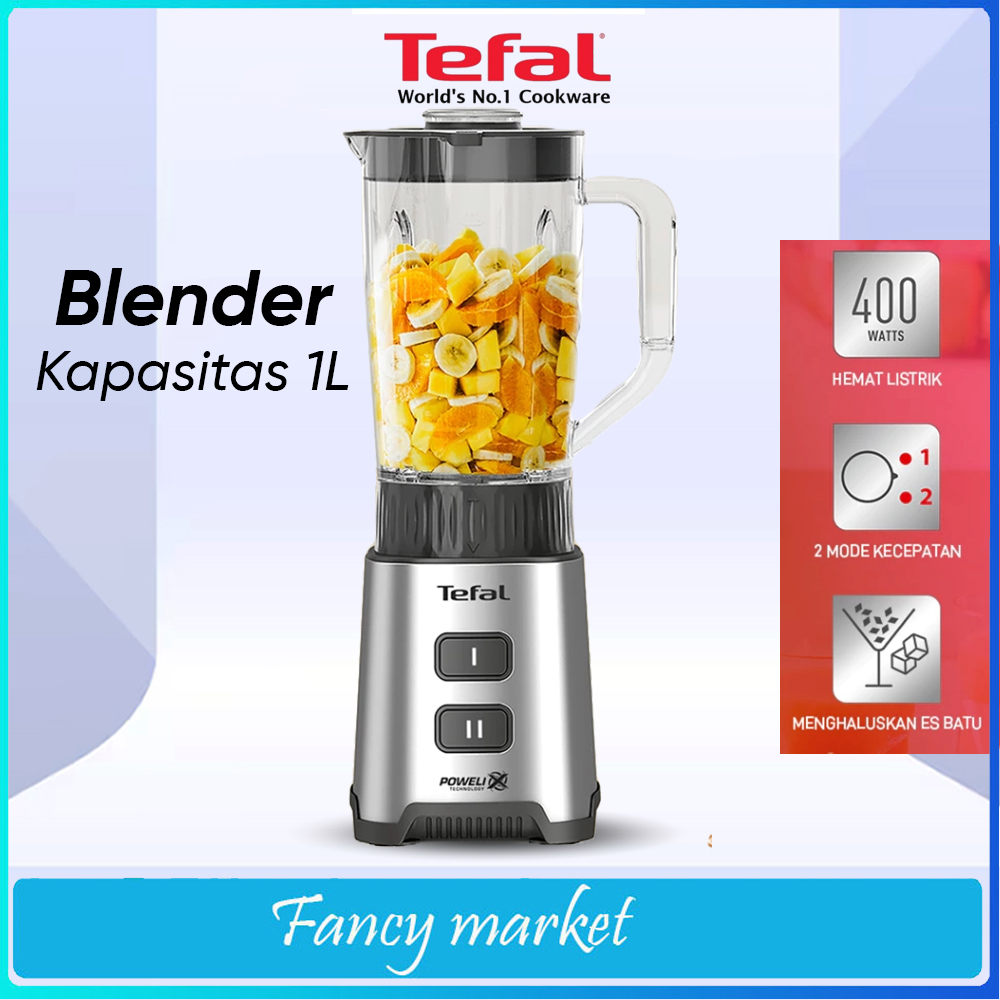 BLENDER PREMIUM TEFAL BL 178 Body Kaca Blender Serbaguna Kapasitas 1 Liter - ORIGINAL TEFAL 100%