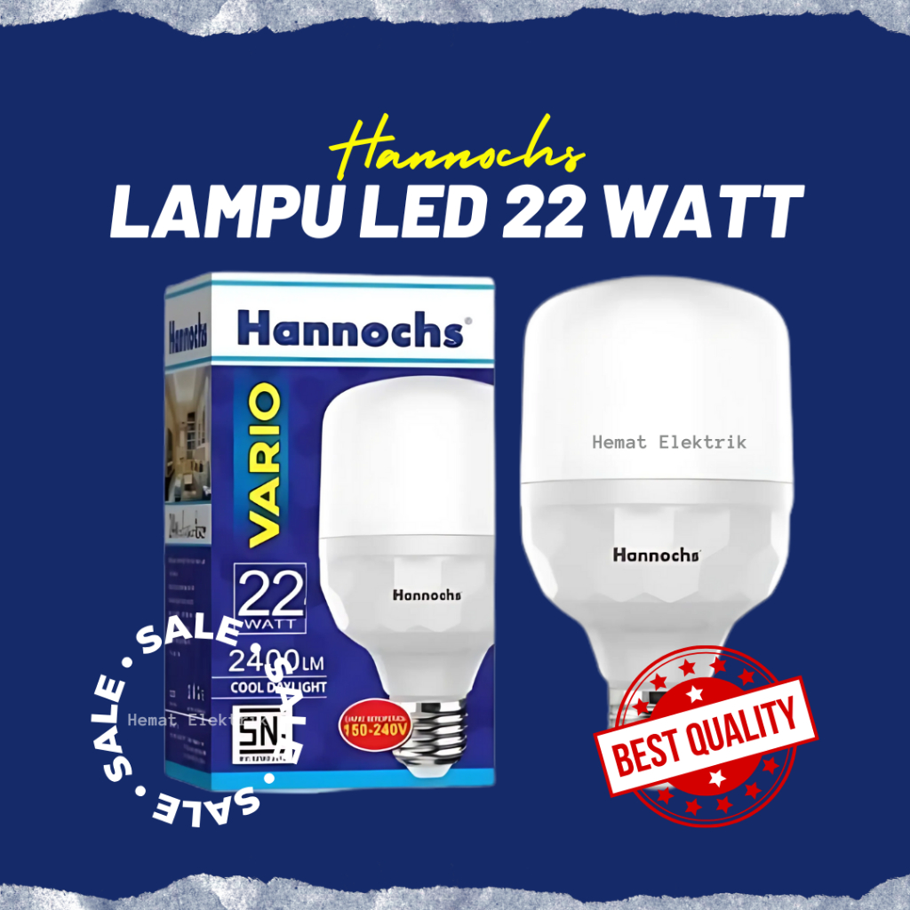 Hannochs Vario Lampu Rumah LED Terang 22 Watt / 22W Garansi 1 Tahun