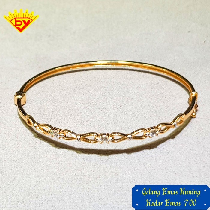 Gelang Emas Bangle Rose gold Emas Kadar Emas 700