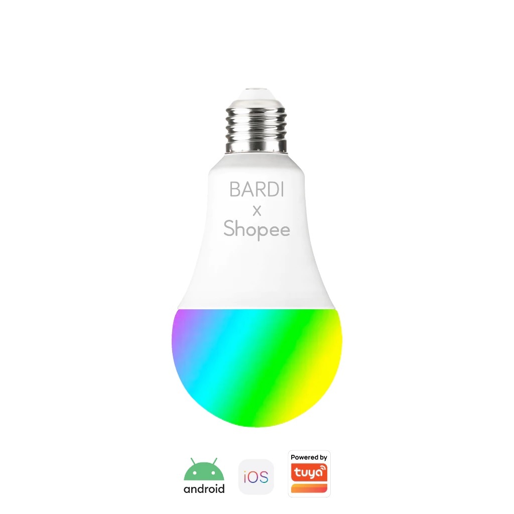 Bola Lampu BARDI Smart LED Bluetooth 9W RGBWW Bulb Bola Lampu Tidur