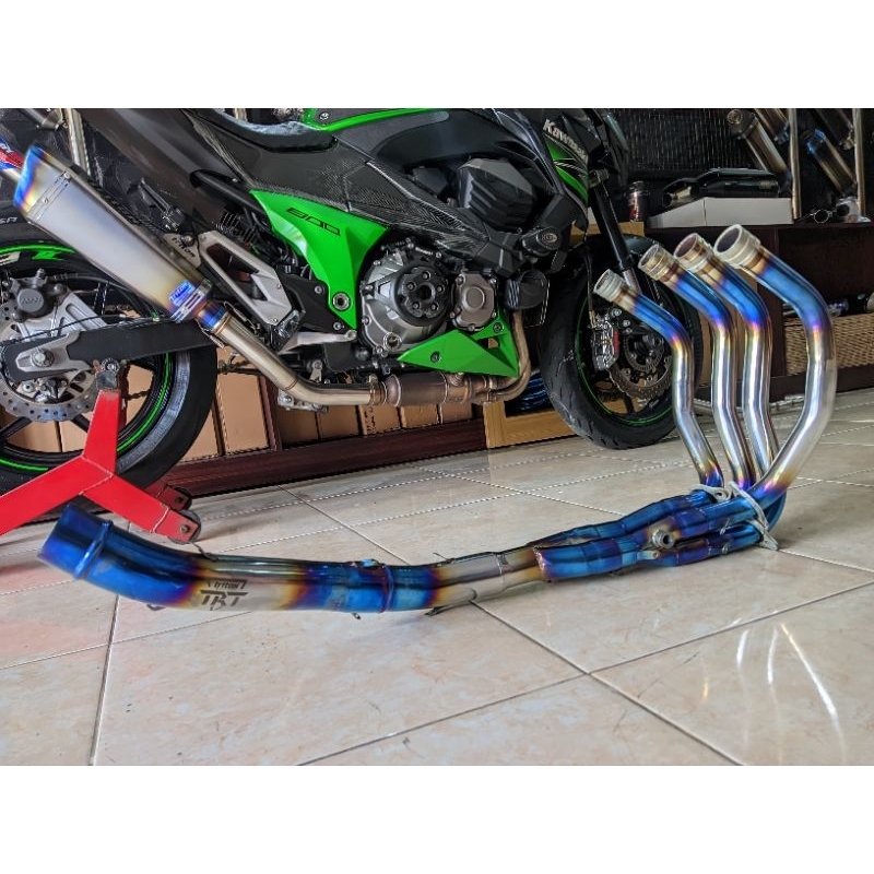 Header Zx25r Bluemoon Leheran Pipa Zx25r Full stainless Header Bending Inlet 50/51