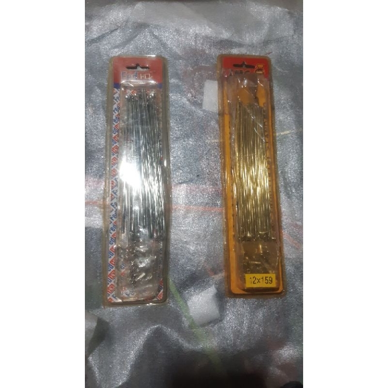 12 x 159ruji jari jari spoke chrome roda depan Astrea  c70 k2 pispot minti ulung ulong ukuran 12 × 1