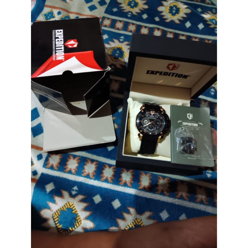 jam tangan pria expedition lengkap