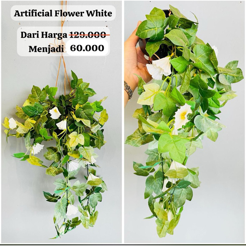 Informa Tanaman Artificial Flower White