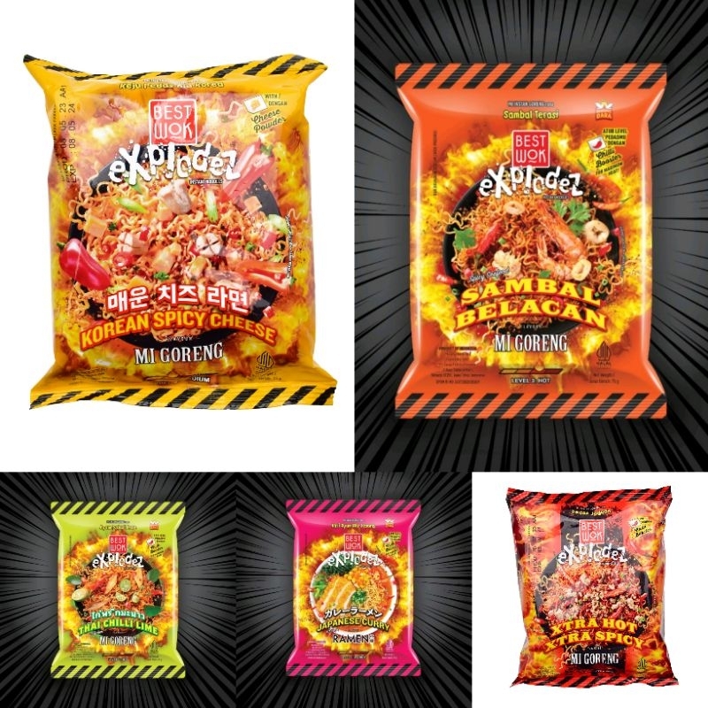 

Mie Best Wok Explodez/ Bestwok Mie instan all variant