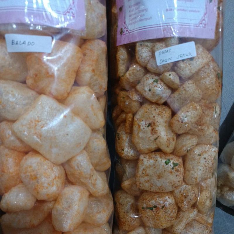 

2pcs krupuk kulit sapi asli