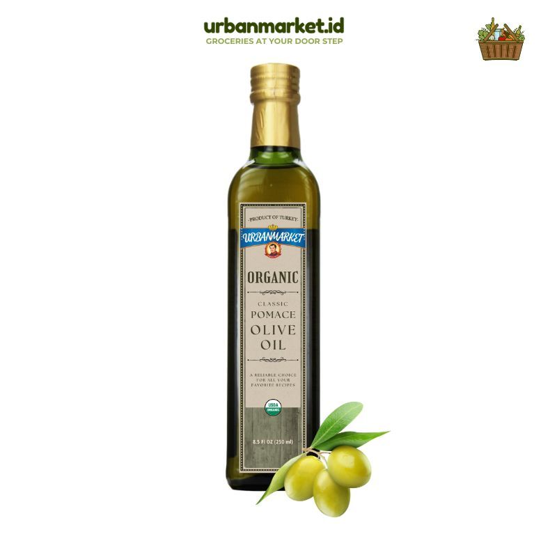 

URBANMARKET Pomace Olive Oil 250 ml - Minyak Zaitun Ekonomis untuk Memasak Sehari-hari