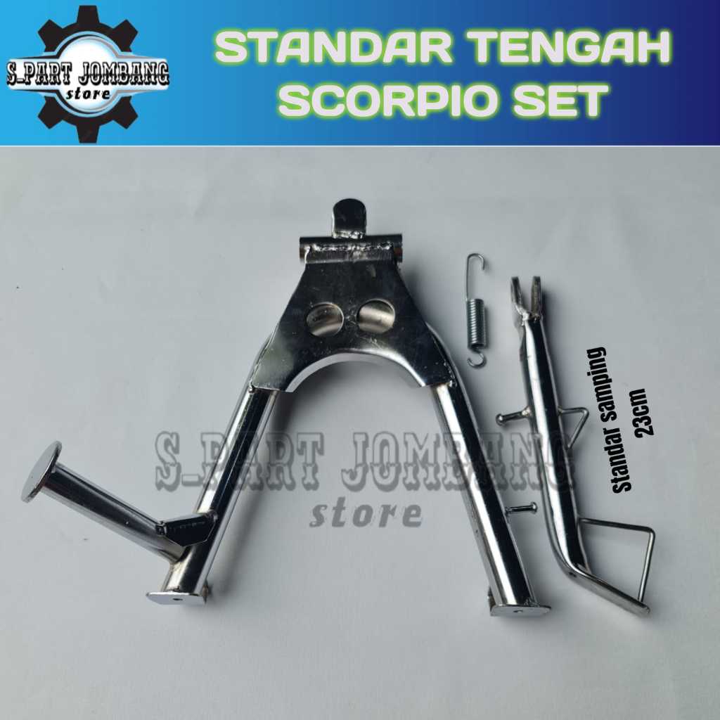 STANDAR TENGAH SCORPIO PIO  jagang scorpio set standar samping PNP CB GL Megapro Tiger