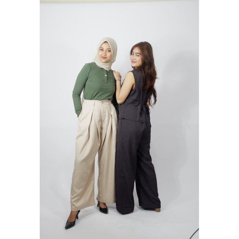 LUXE PANTS - CELANA KULOT WANITA
