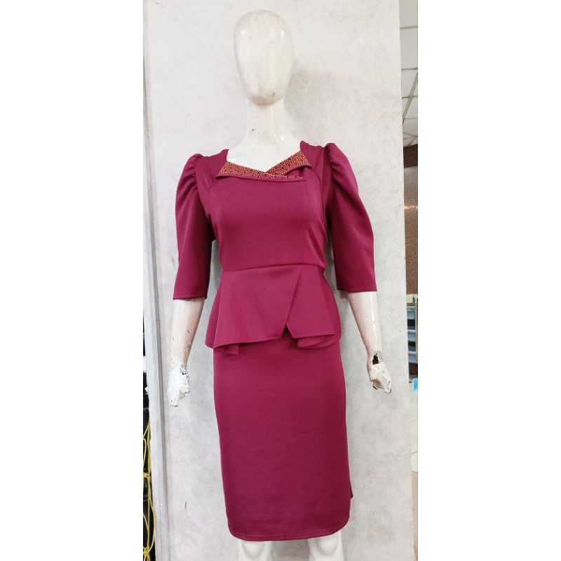 Dress scuba Jumbo Rok Span