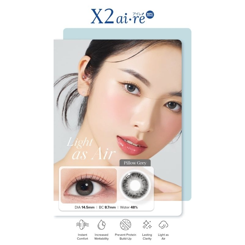 ORI Soflen AIRE - PILLOW GREY  minus dan normal