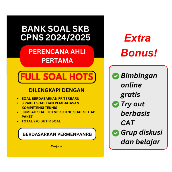 BANK SOAL SKB CPNS PERENCANA AHLI PERTAMA