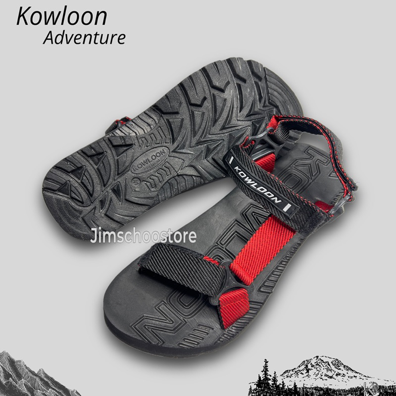 SEPATU SANDAL GUNUNG - SANDAL GUNUNG KOWLOON PAKAI TALI BELAKANG KRETEK VELCRO BUKA TUTUP - SANDAL K