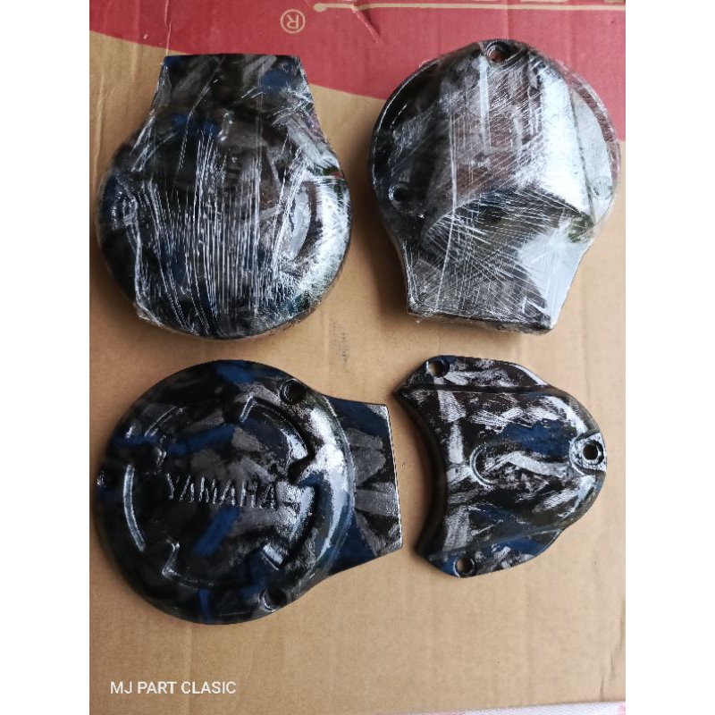 (COD) TUTUP KALTER BLOK MESIN RX KING RXKING NEW HITAM CARBON