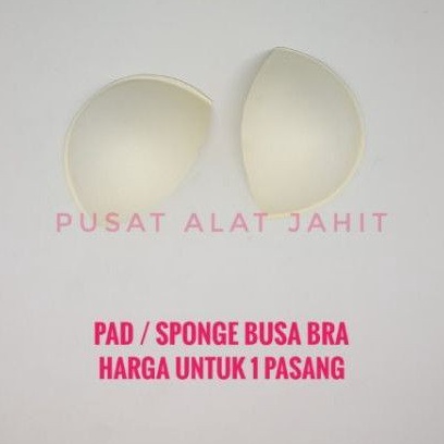 BUSA PAD SPON SPONGE TAMBAHAN PENGGANTI HALF CUP BH BRA SEXY MATA SETENGAH BULAT PER 1 PASANG