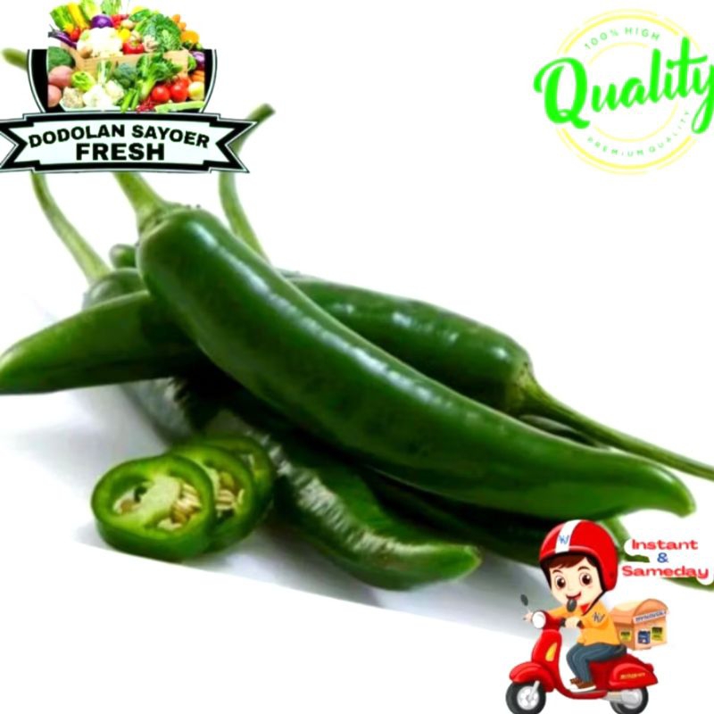 

Cabe TW ijo/cabe besar Fresh pilihan