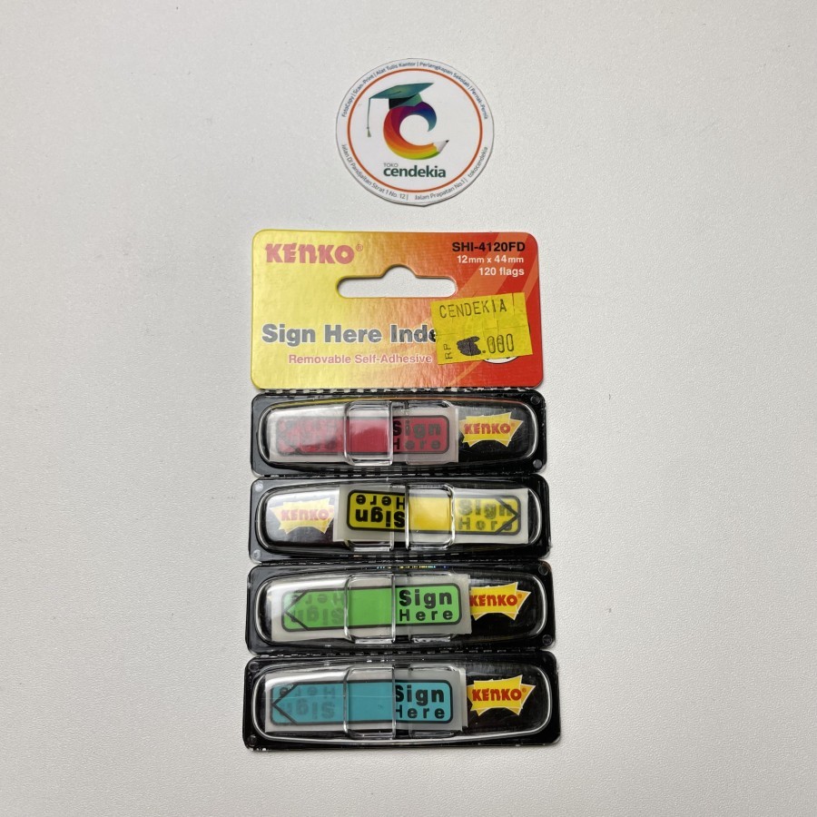 

Sticky Notes Index Mark Sign Here KENKO 12x44 mm SHI-4120FD