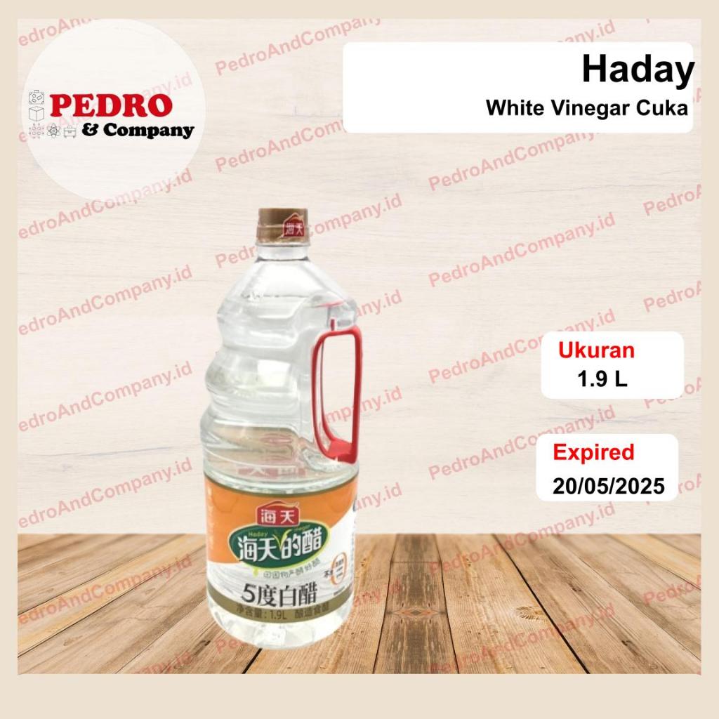 

Haday WHITE VINEGAR CUKA PUTIH 5 derajat 1.9 Liter wu du bai cu