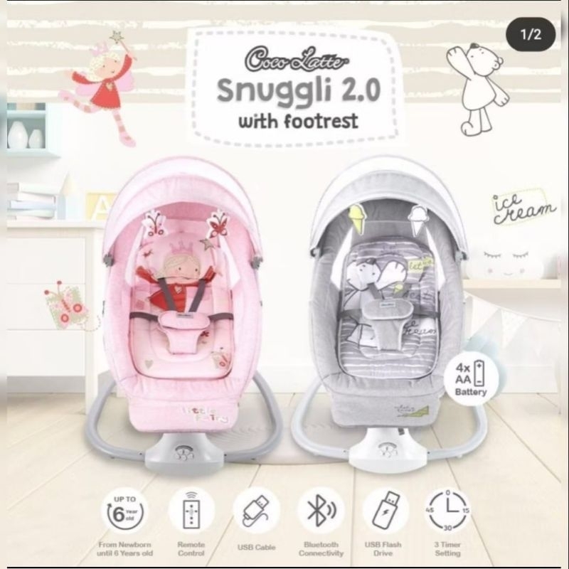 [ VITOSHOP.24 ] BOUNCER SNUGGLI ELEKTRIK PINK/3SNUGGLI 6 in 1/SNUGGLI 2.0