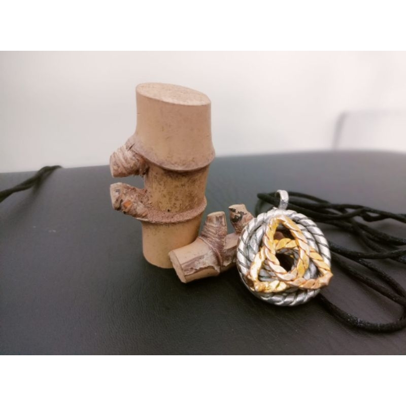 KALUNG KESEHATAN PENDAND TENSOR RING BOSTER ENERGI PLATING EMAS/PERAK
