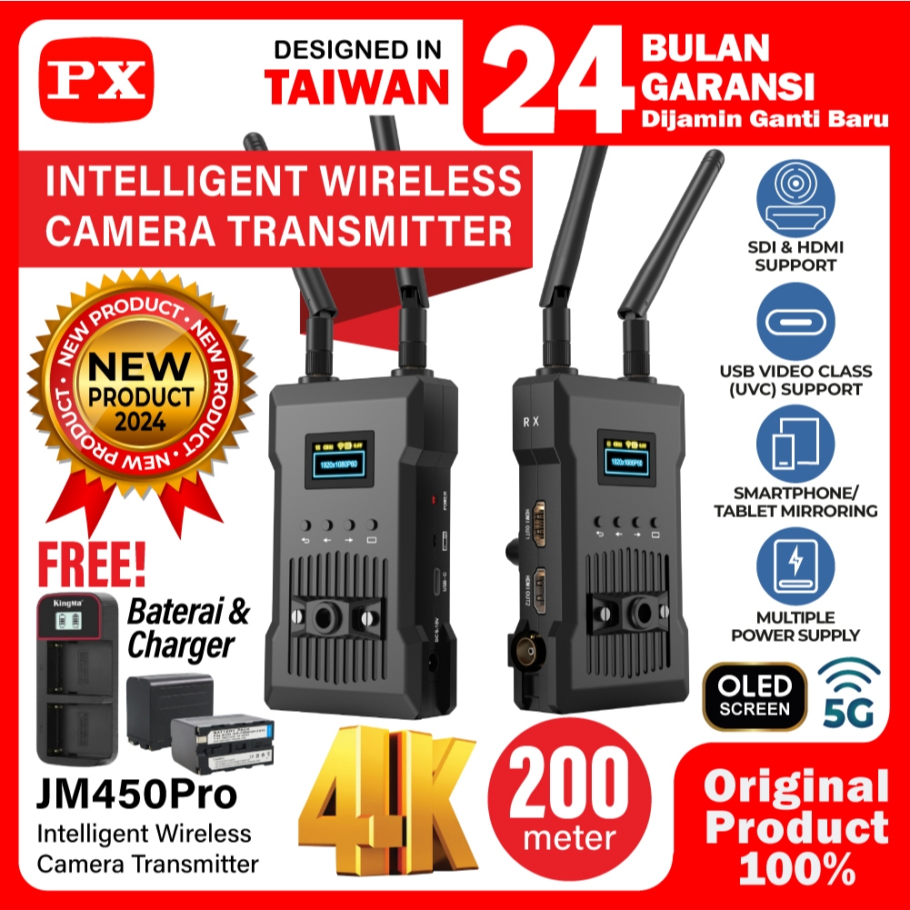 Wireless HDMI Video Camera Trasmitter SDI UVC HDMI 4K PX JM450Pro
