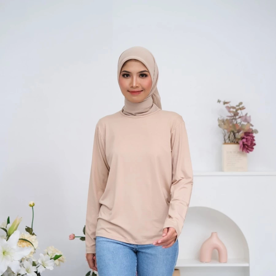 Zoya Inner Effemy Roundneck - Lengan Panjang Manset Muslim Wanita