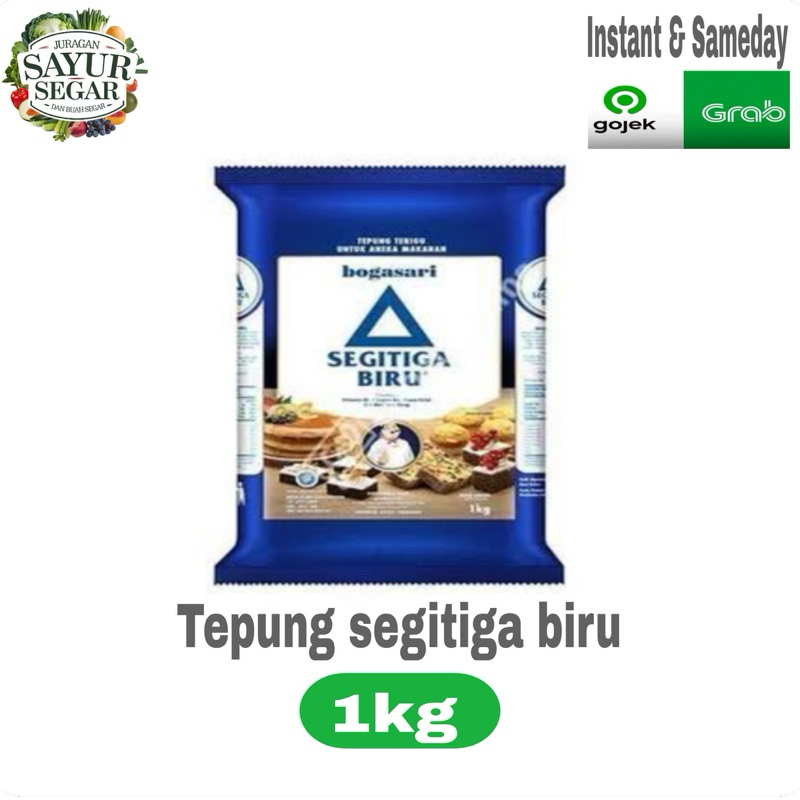 

TEPUNG terigu cap SEGITIGA BIRU 500gr/1kg