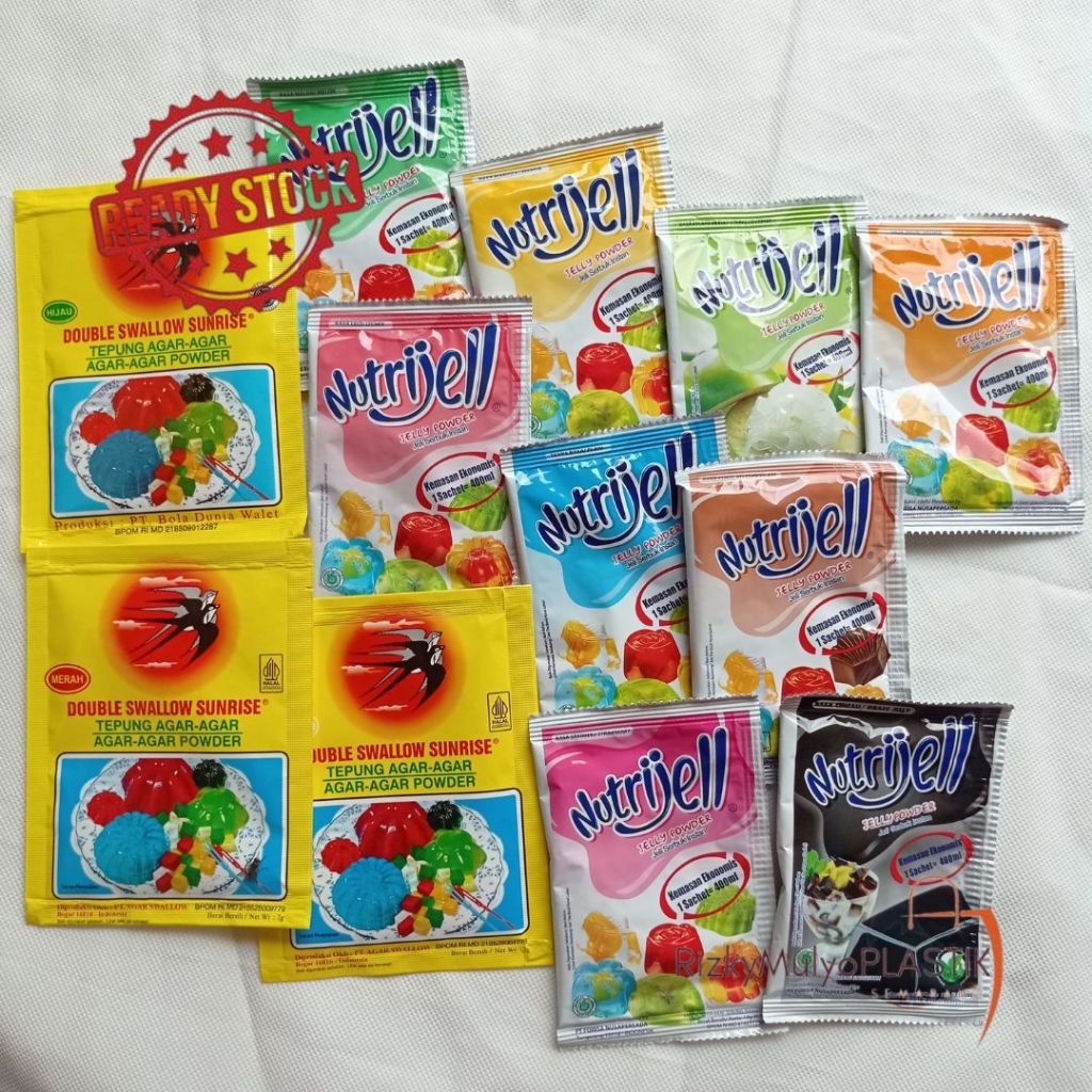 

Nutrijell Jelly Powder Jeli - Swallow Agar Agar / Cincau Instant Jely