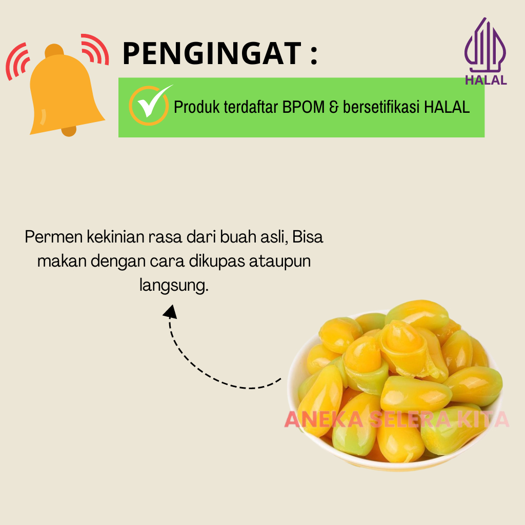 

RB TYL Permen Lunak Kupas Aneka Rasa Buah Grape, Banana, Mango, Peach / Baopi Gummy Soft Candy