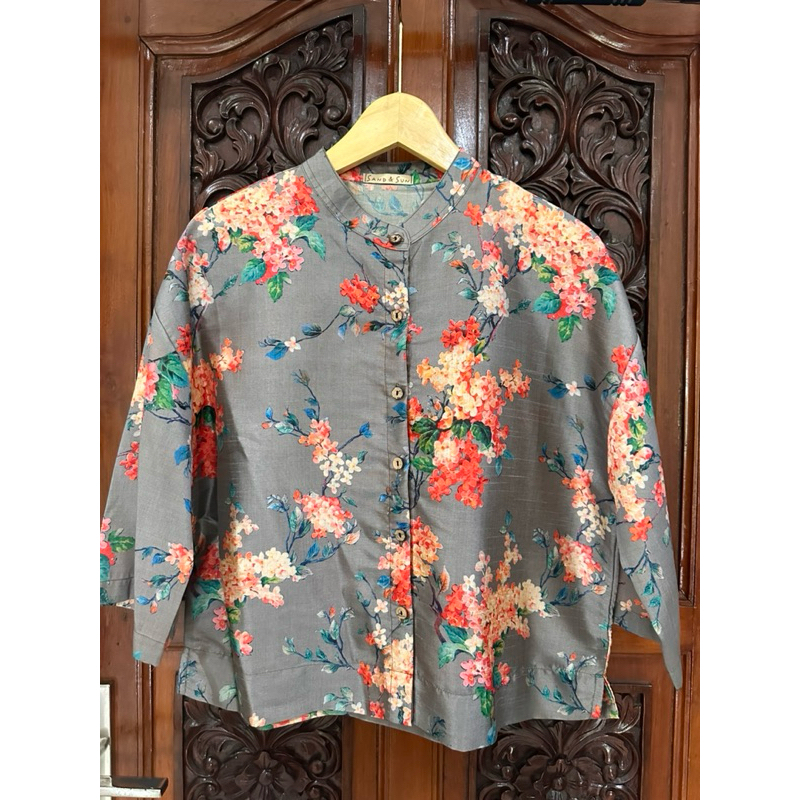 Blouse Katun Silk Motif