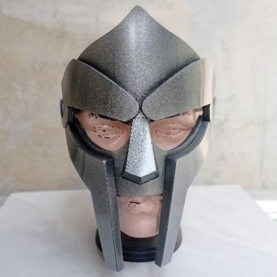 Topeng Pesta Cosplay Custom - Gladiator Maximus MF DOOM Half Mask Custom Handmade