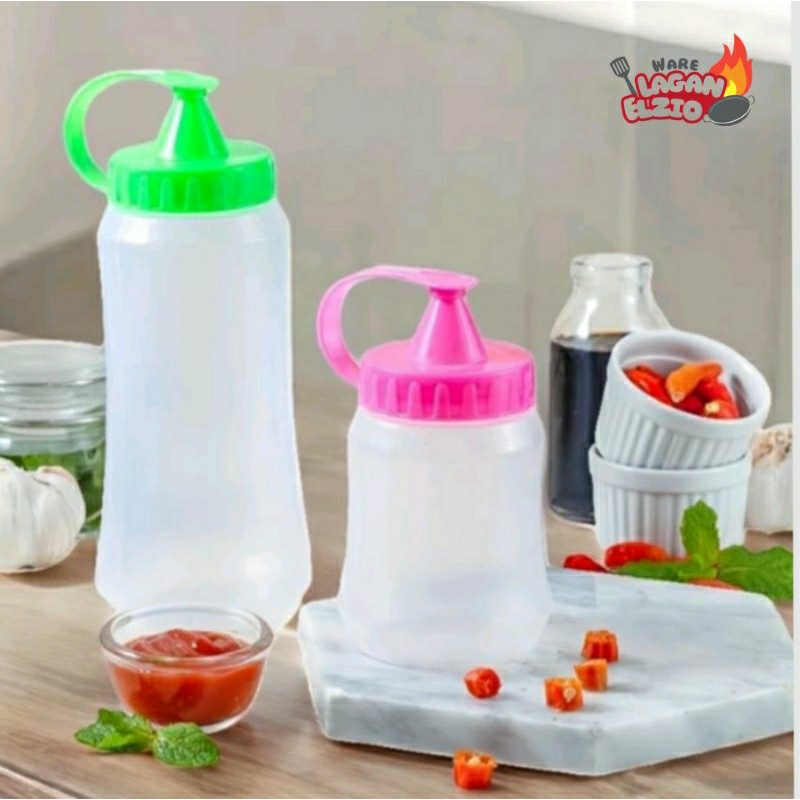 Botol kecap saus kecil dan besar/botol saus/botol minyak goreng/botol mayones
