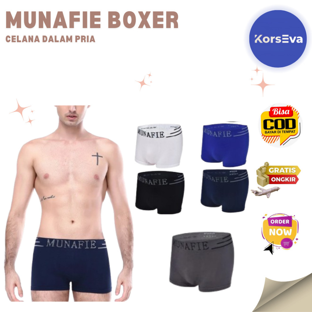 Munafie boxer Cd Celana Dalam Pria Underwear Man Original