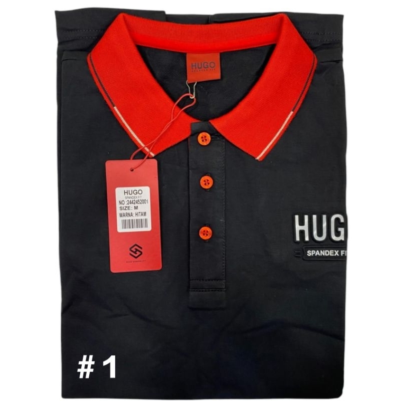 KAOS KERAH HUGO ORIGINAL