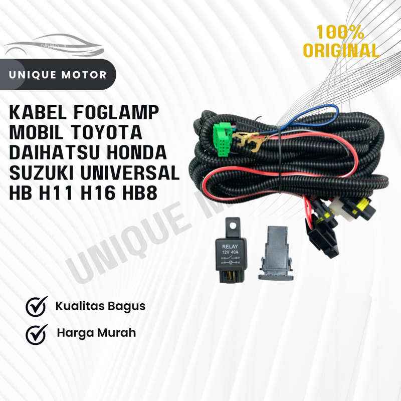 KABEL FOGLAMP MOBIL UNIVERSAL