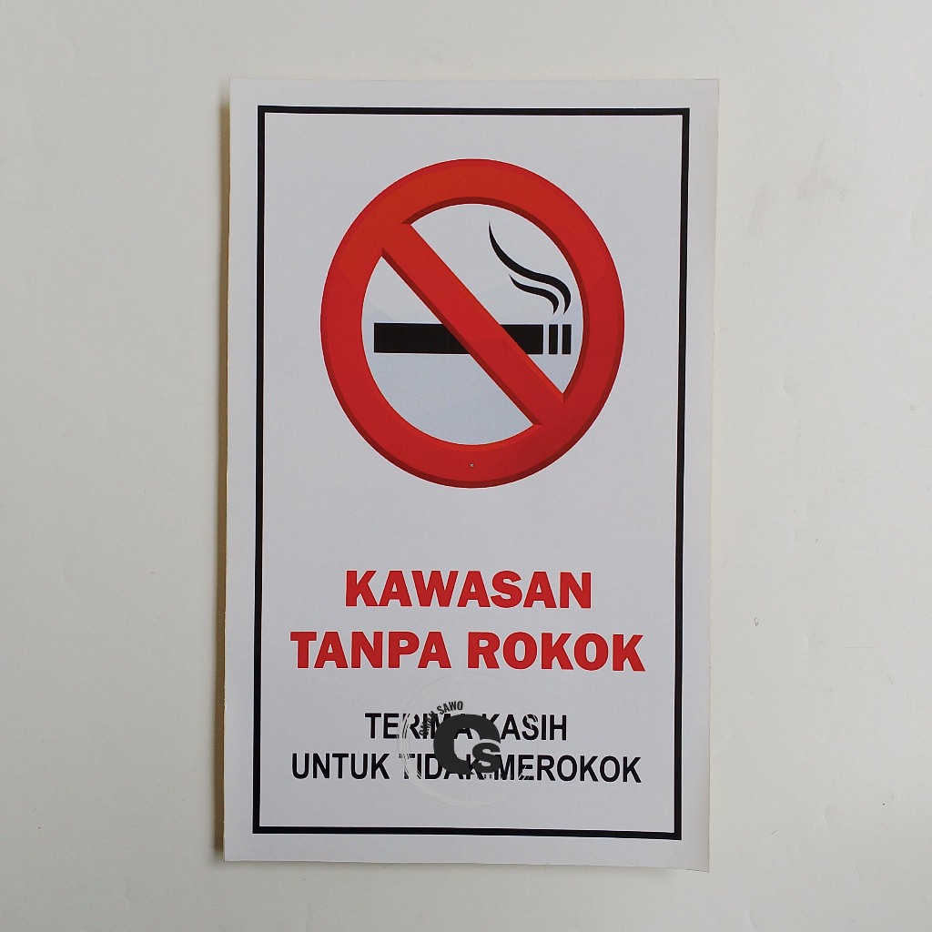 

Stiker Kawasan Tanpa Rokok - Dilarang Merokok - No Smoking Area