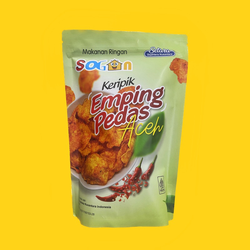 

SOGAN EMPING PEDAS ACEH SNACK VEGETARIAN VEGAN