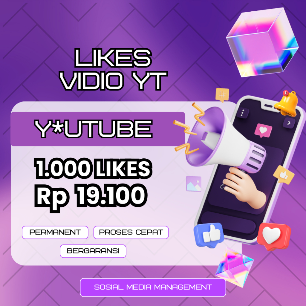 Like Postingan Yutub - Like Natural Premium Real Permanent Bergaransi