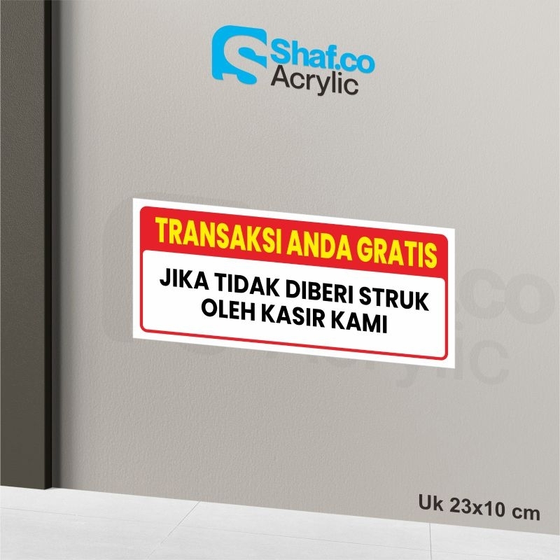 

STICKER TRANSAKSI ANDA GRATIS // STIKER // RAMBU-RAMBU