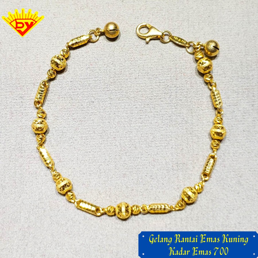 Gelang Rantai Emas Kuning Kadar Emas 700