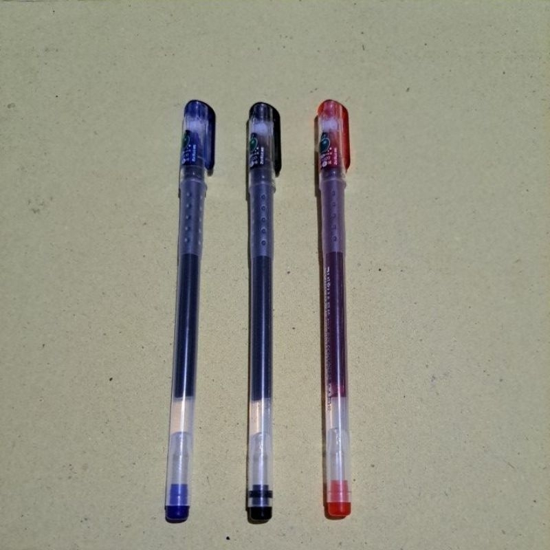 

[PER PCS] Bolpen New Jell Zuixua Hitam,Biru,Merah