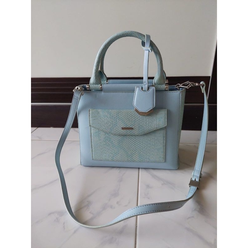 [BOLEH NEGO] Pedro preloved original ori store vintage biru tas shoulder sling bag selempang handbag